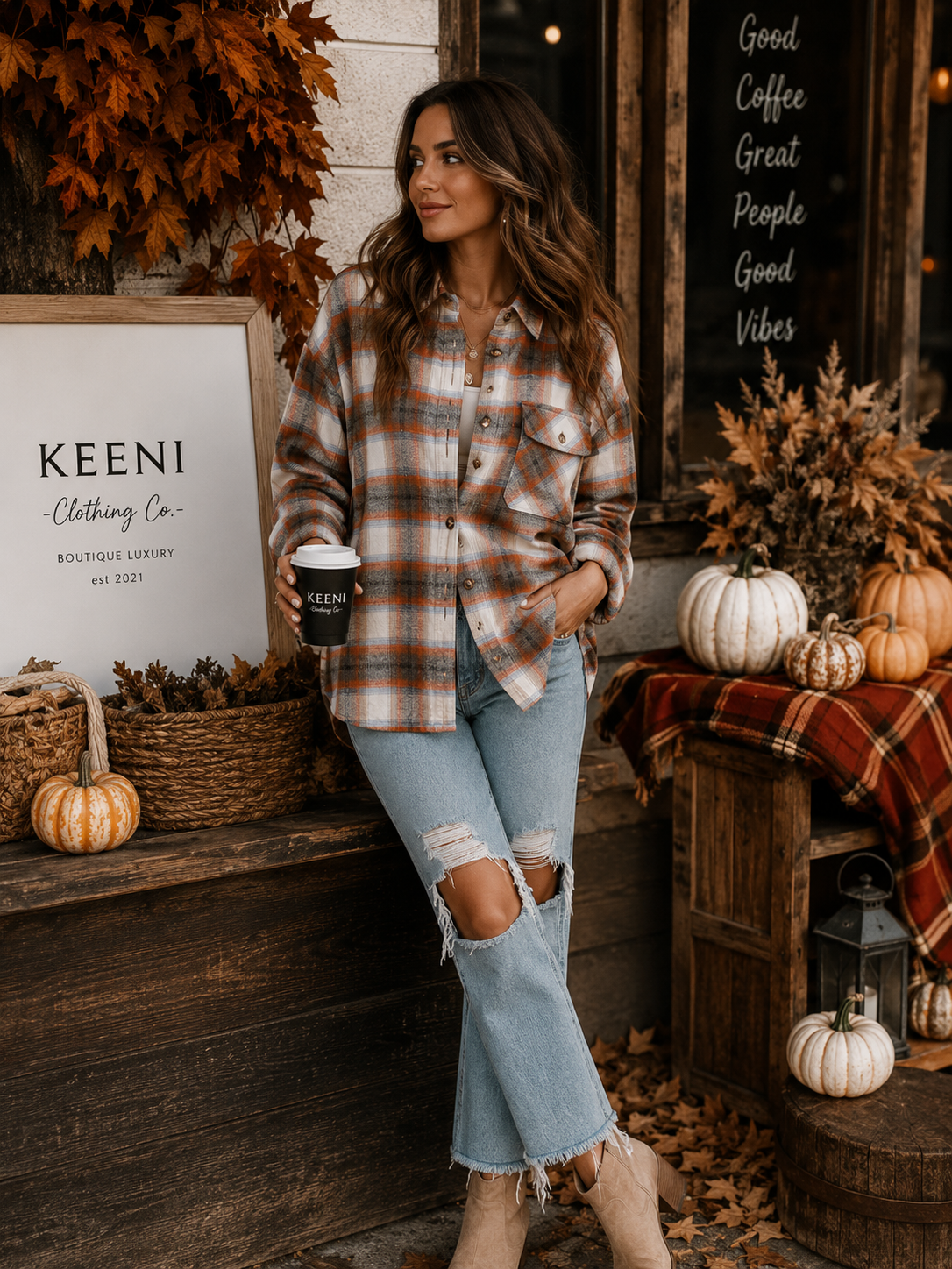 Cool Breeze | Plaid Shacket