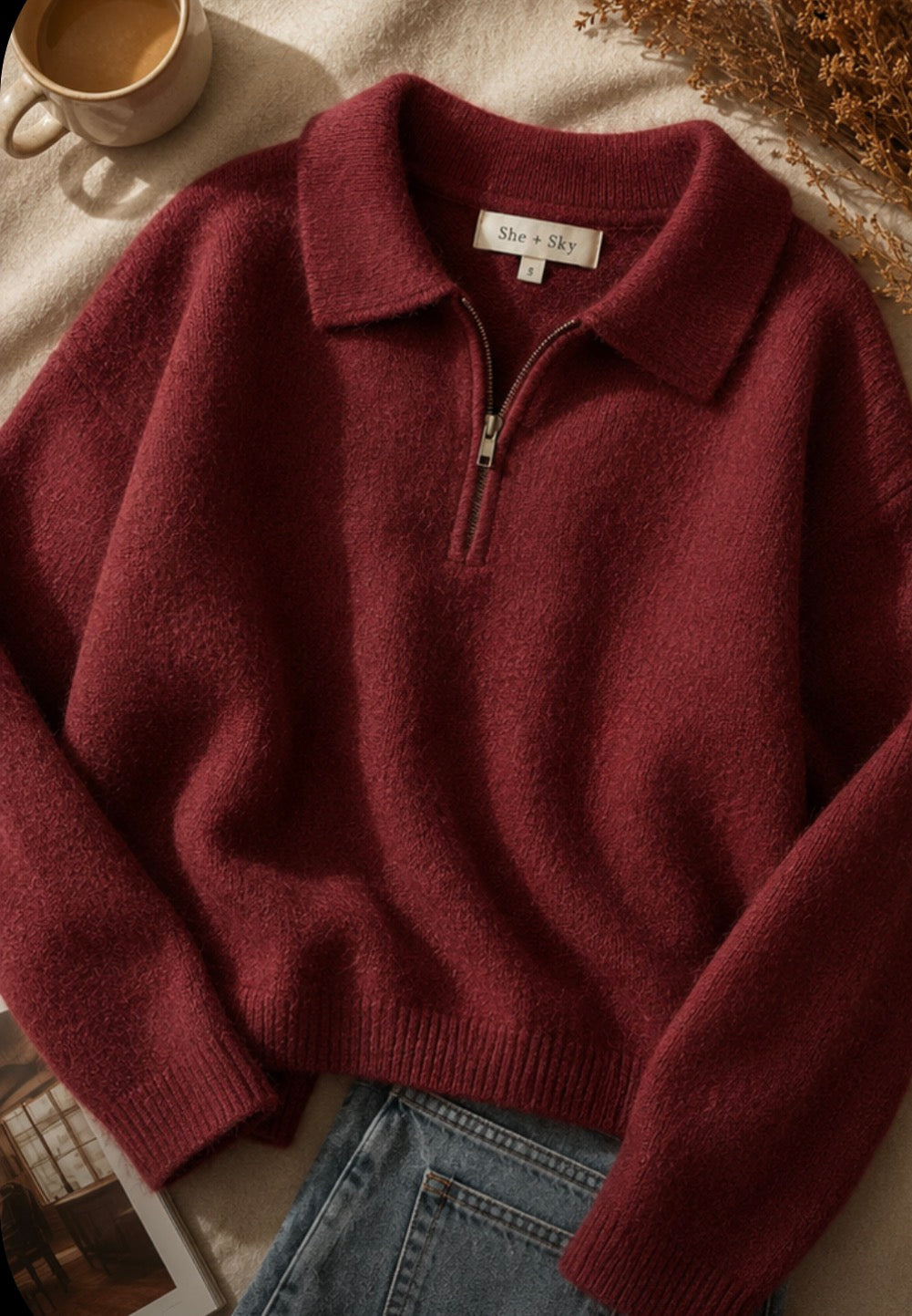 By the Fire | 1/4 zip pullover