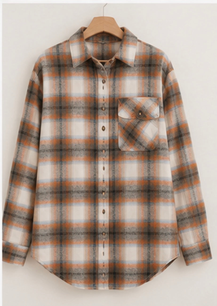Cool Breeze | Plaid Shacket