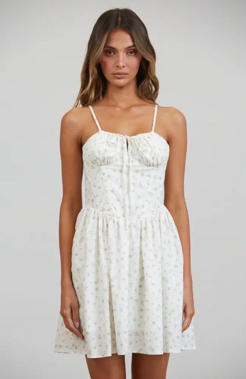 Soft Meadow Floral | Mini Dress
