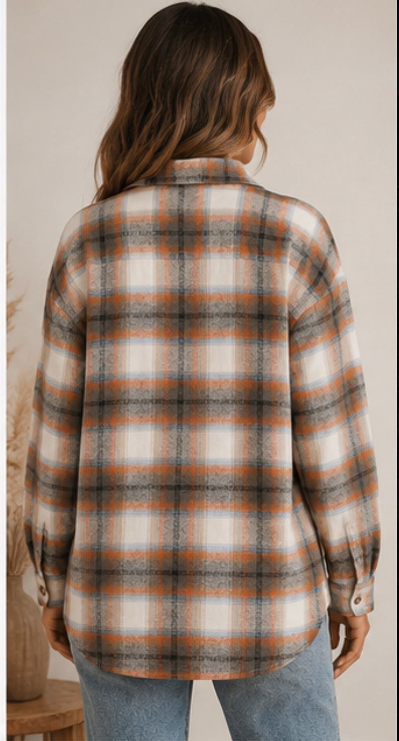 Cool Breeze | Plaid Shacket