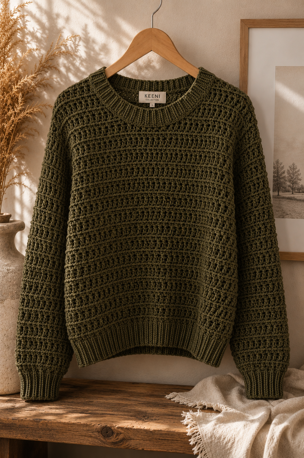 Oliver Pullover | Handmade Crochet Sweater